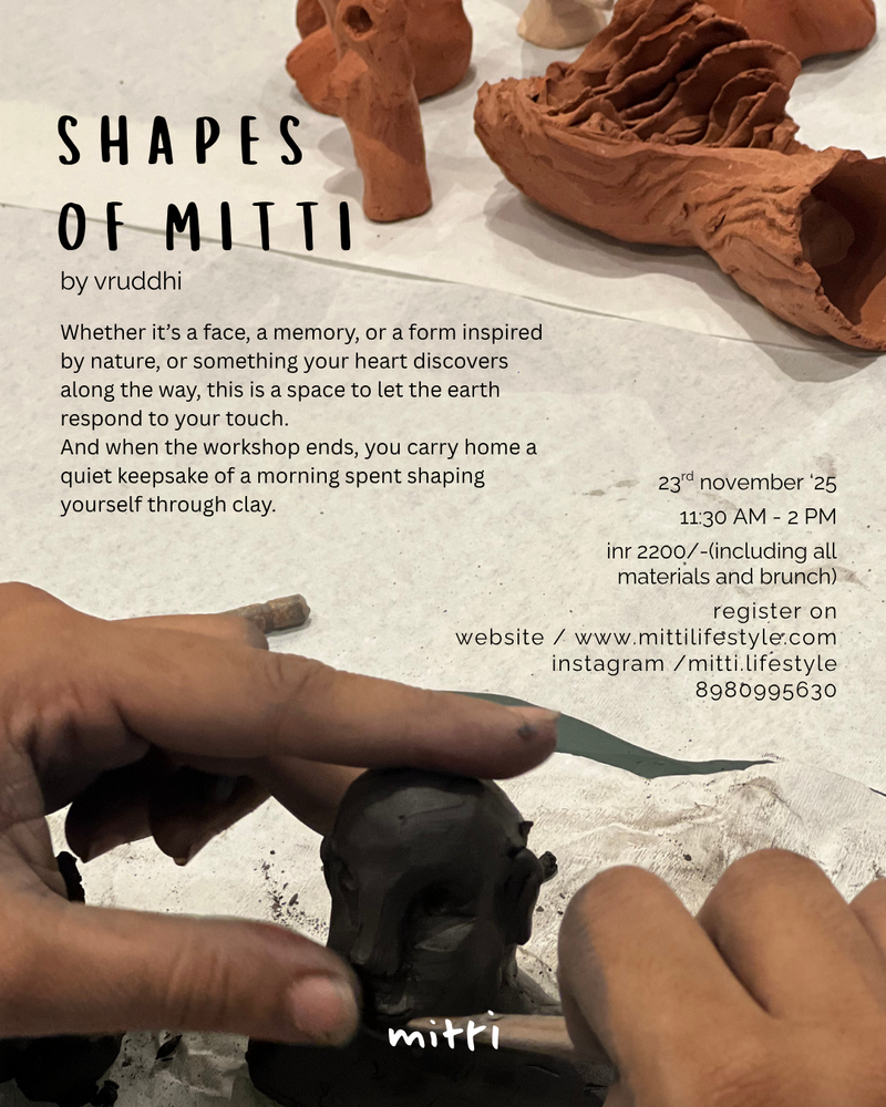 shapes of mitti - a sculpting workshop