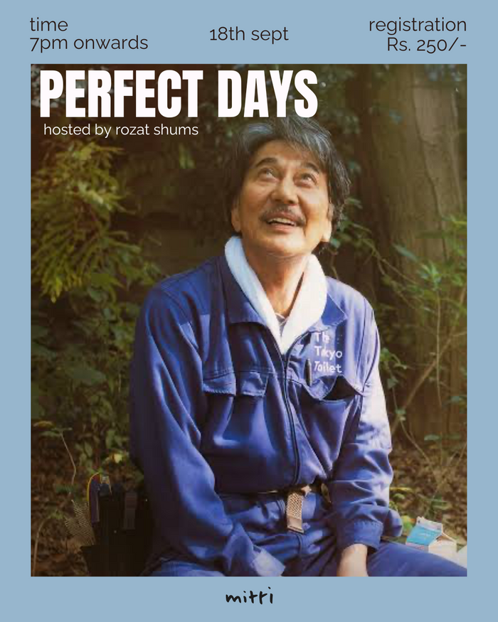 perfect days - movie screening