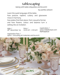 table scaping and etiquettes workshop