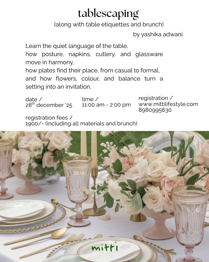 table scaping and etiquettes workshop