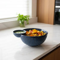 Navy Ridge Chip and Dip Bowl
