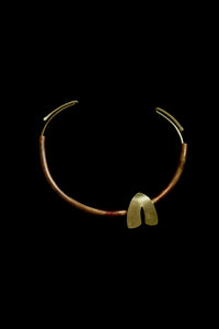 Hang-on Torque Dookdi worn model handcrafted brass collar artisan India