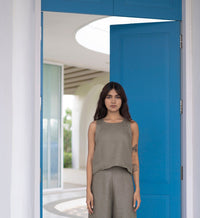 Linen Oasis Crop Top