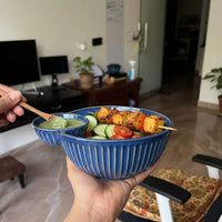 Navy Ridge Chip and Dip Bowl