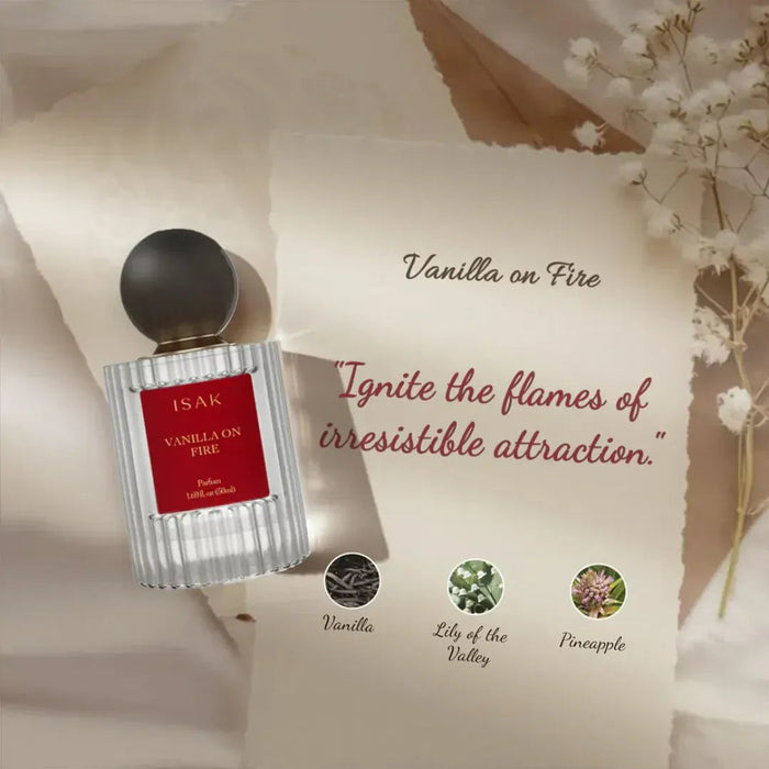 ISAK Vanilla on Fire perfume bottle with packaging 