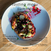 Summer tasting Menu