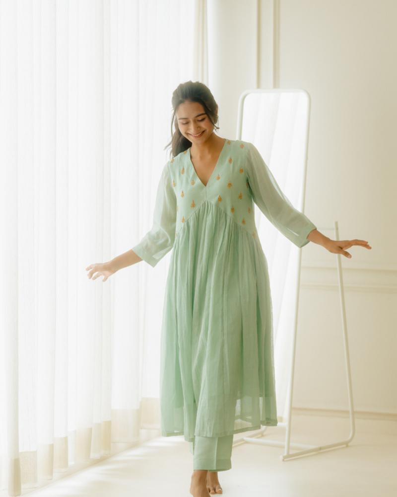 Tranquil Teal Kurta Set