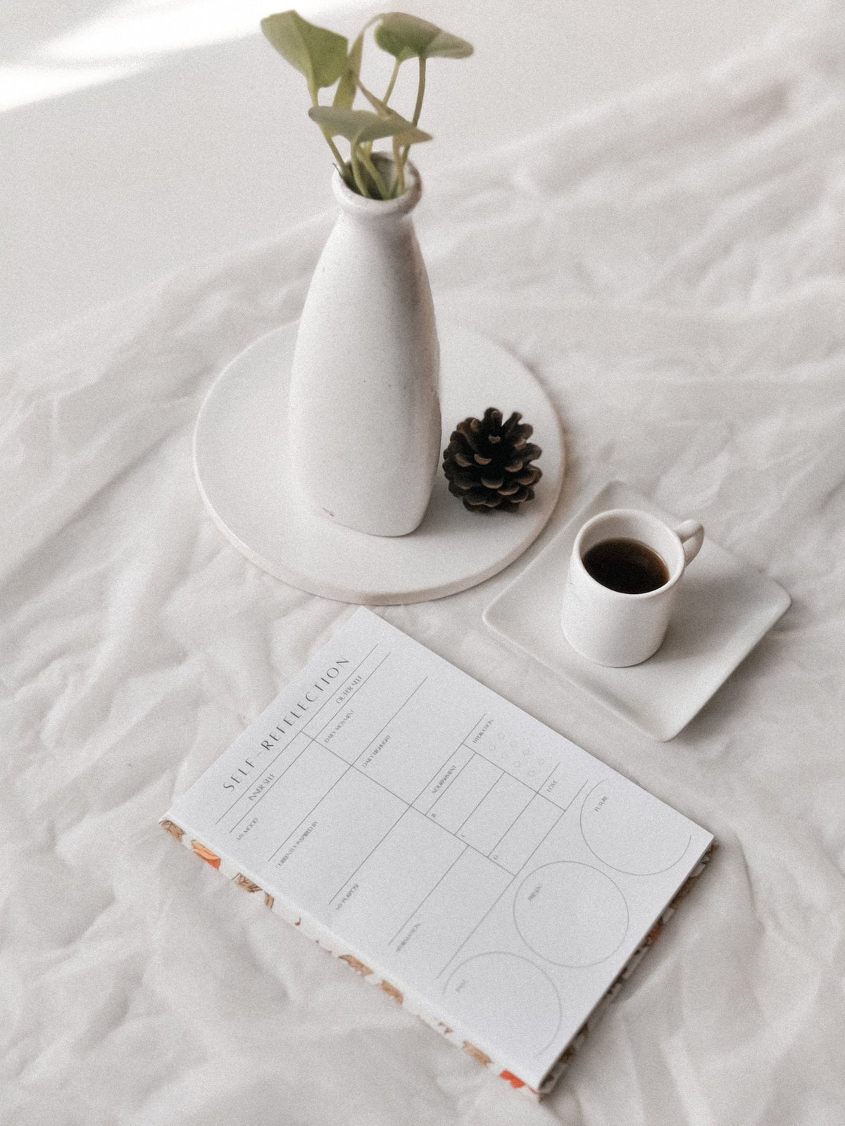 Self Reflection Pad fourth view mindful daily reflection stationery India Mitti Lifestyle