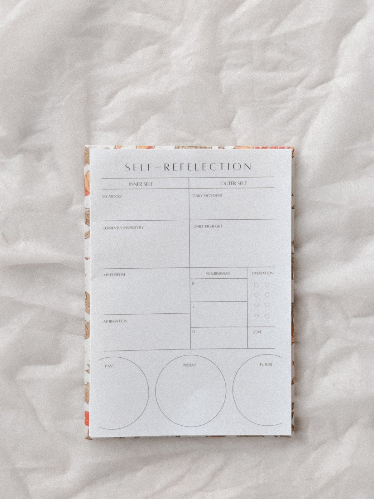 Self Reflection Pad sixth view eco-conscious reflection stationery India Mitti Lifestyle