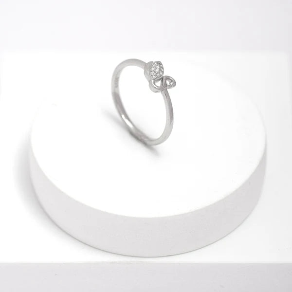 Graceful Swan Ring — sterling silver elegant swan ring for women, handcrafted artisan jewelry India