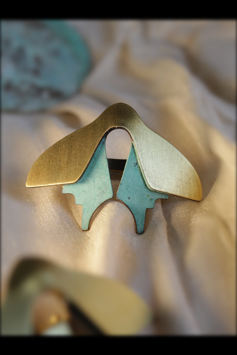 Solus Ring 2.1 by Dookdi — handcrafted sculptural minimalist ring front view, artisan ethical jewelry Mitti Lifestyle