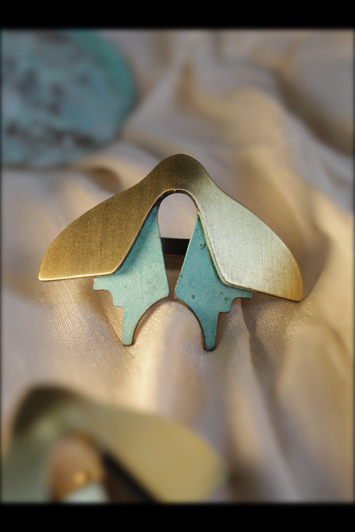 Solus Ring 2.1 by Dookdi — handcrafted sculptural minimalist ring front view, artisan ethical jewelry Mitti Lifestyle