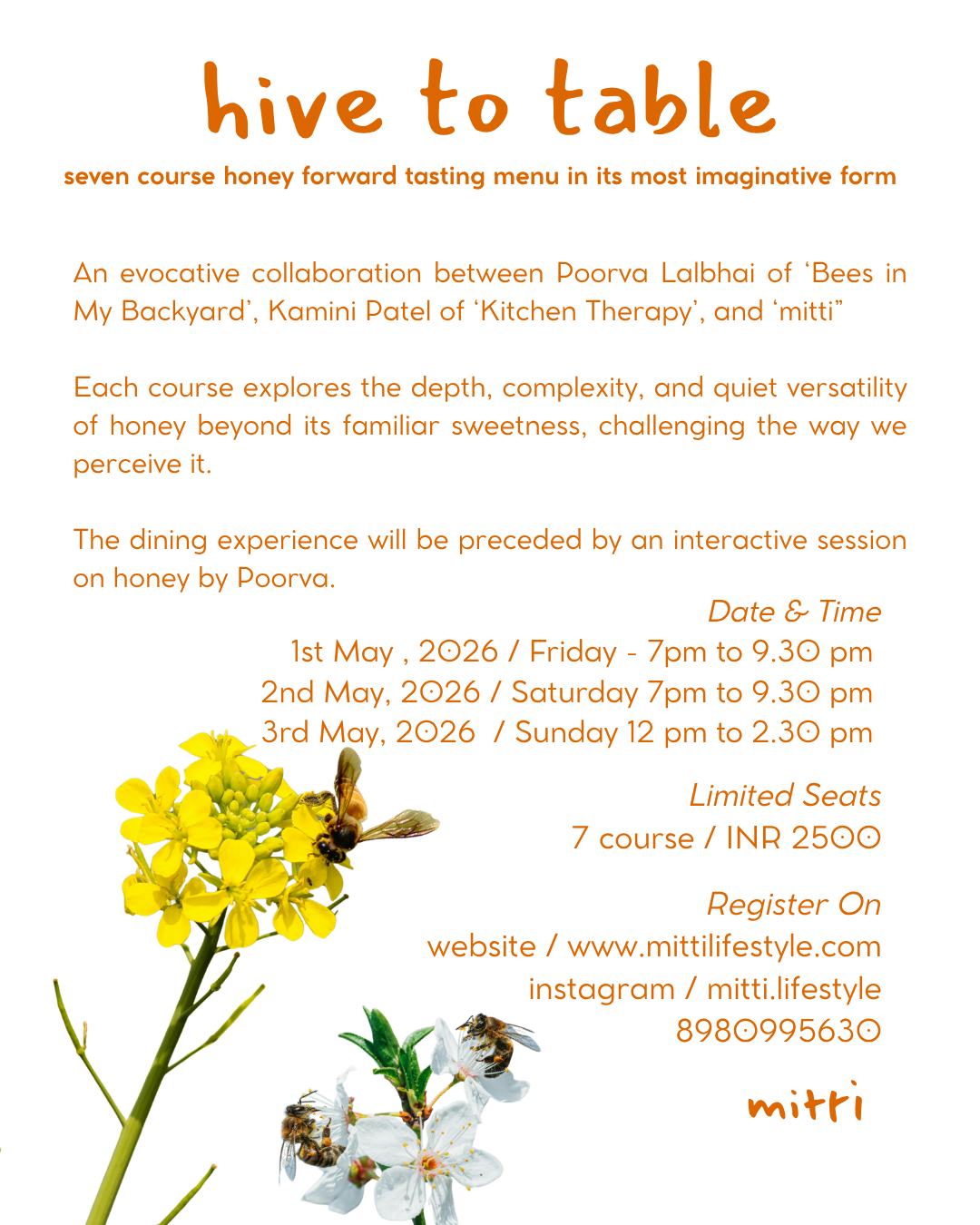 Hive to Table — Bee-Inspired Culinary Experience