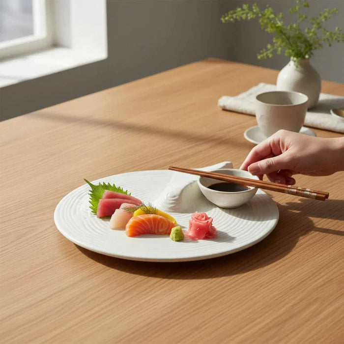 Arctic White Crest Plate