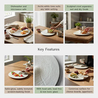 Arctic White Crest Plate