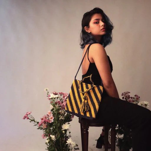 The Itihasikala Classic Crochet Sling Bag