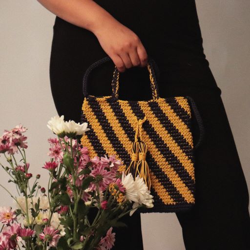 The Itihasikala Classic Crochet Sling Bag