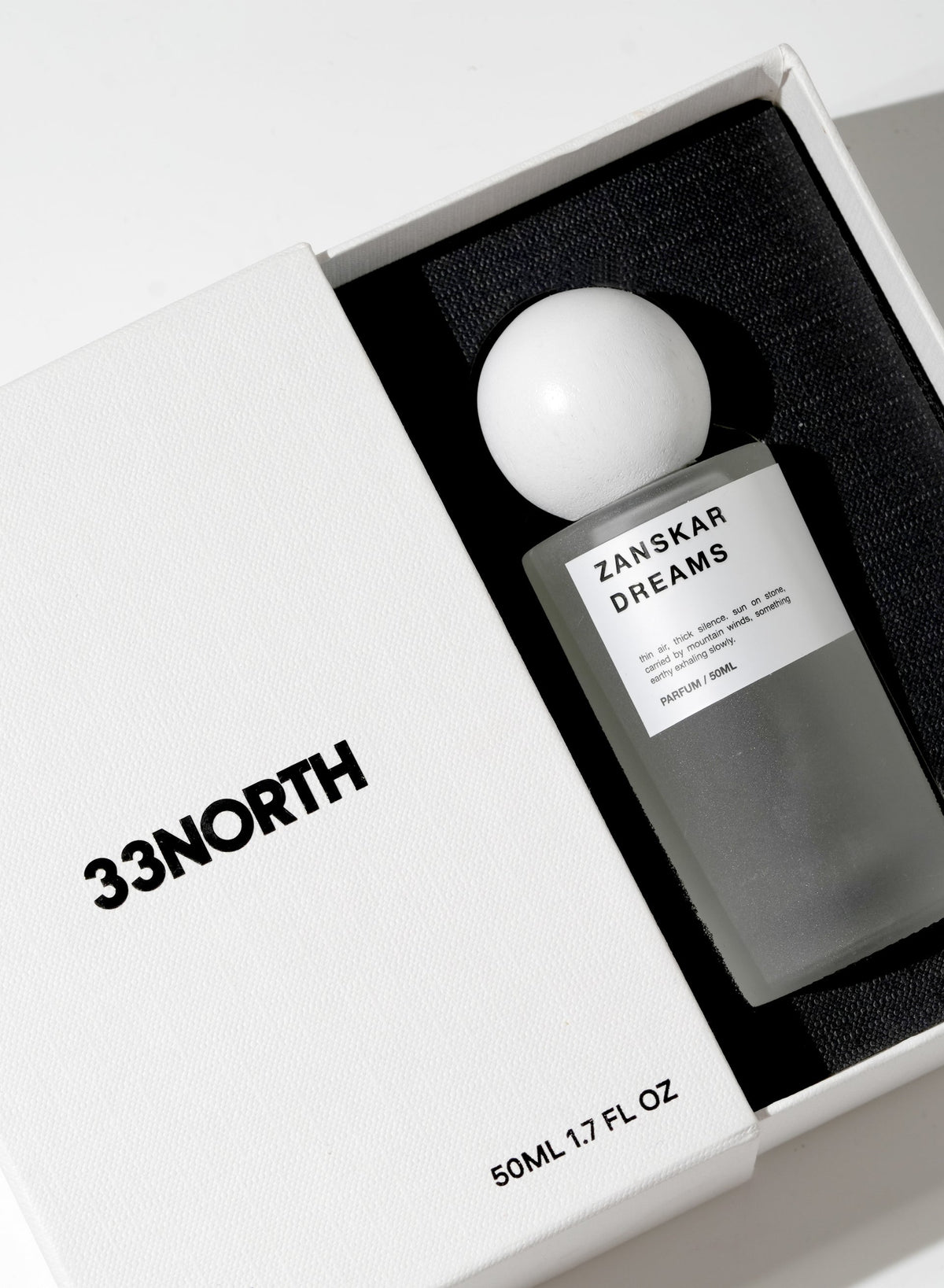 Zanskar Dreams perfume bottle mountain inspired natural fragrance conscious Mitti Lifestyle