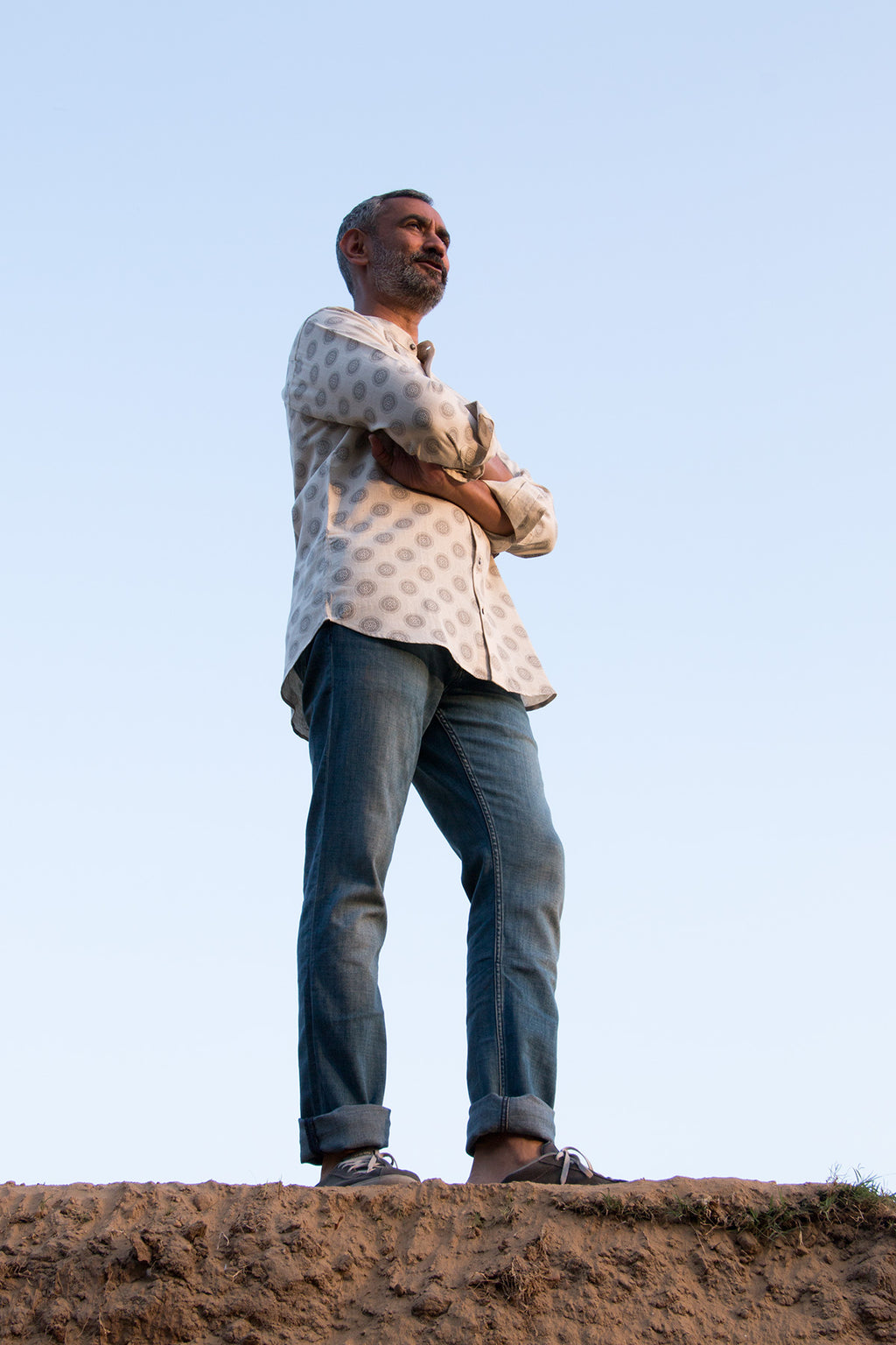 Designer Shirt, handmade khadi shirts, Azo free dye cotton shirts, Printed Shirt
