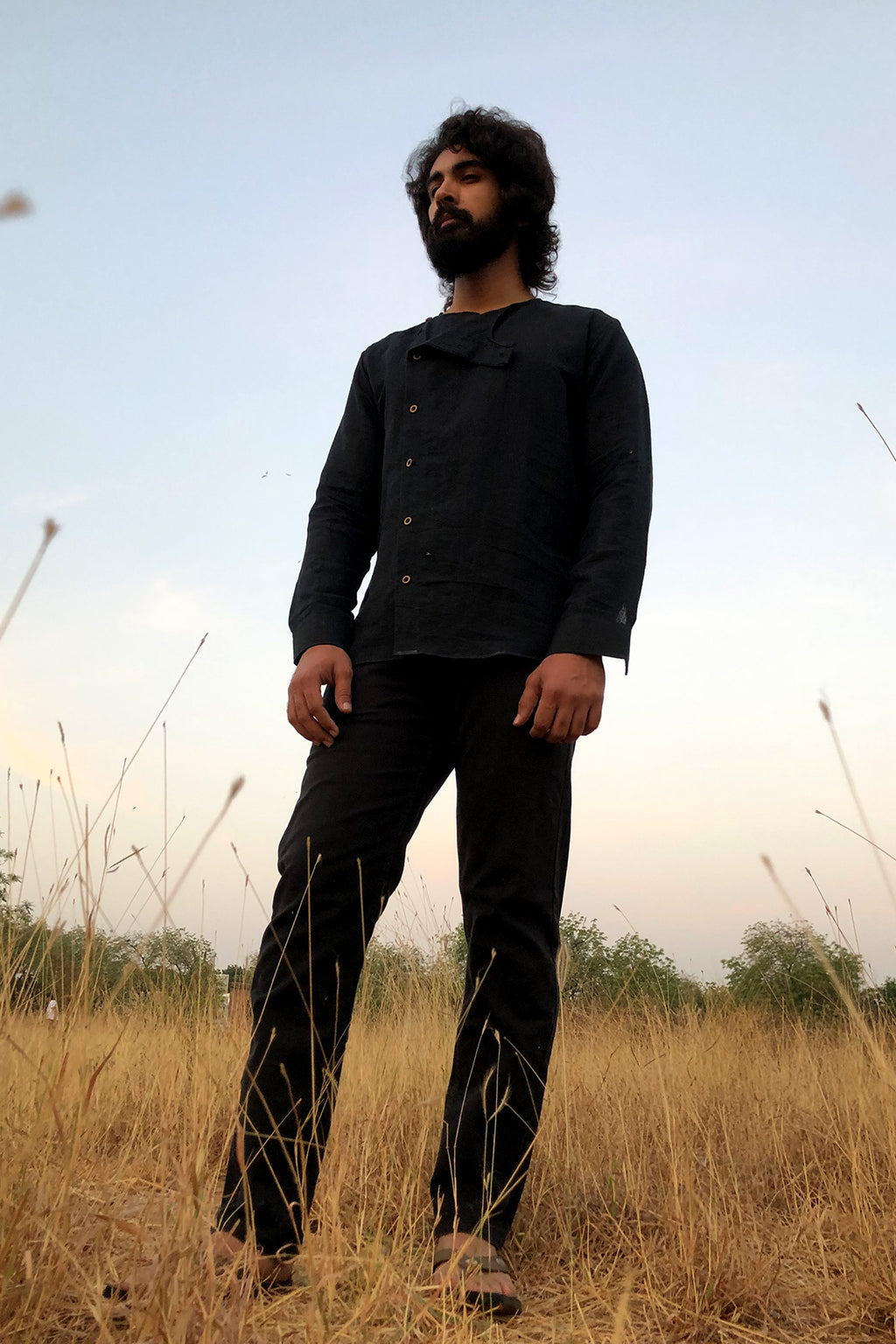 Azo free dye linen shirts