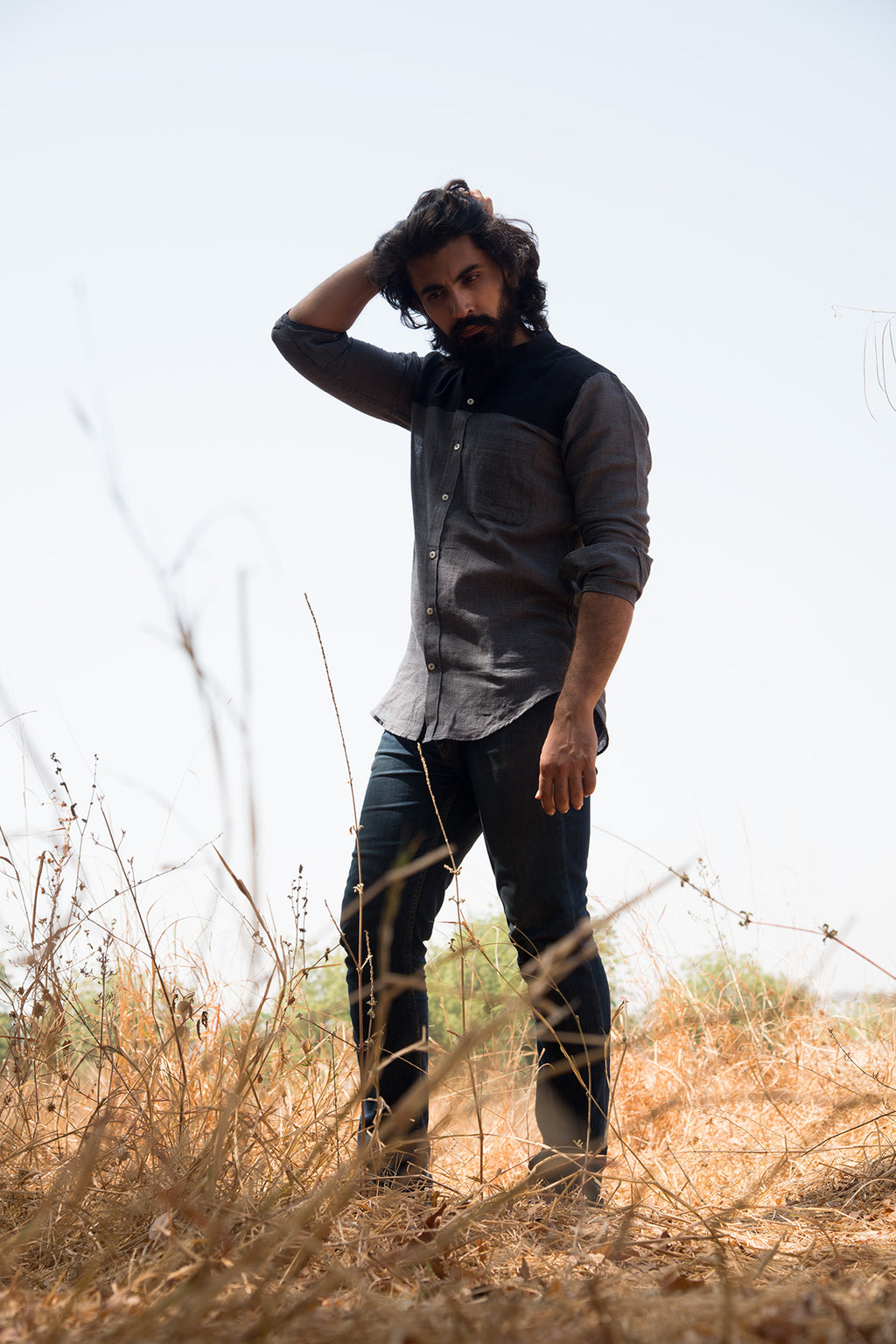 Handcrafted khadi shirts for men