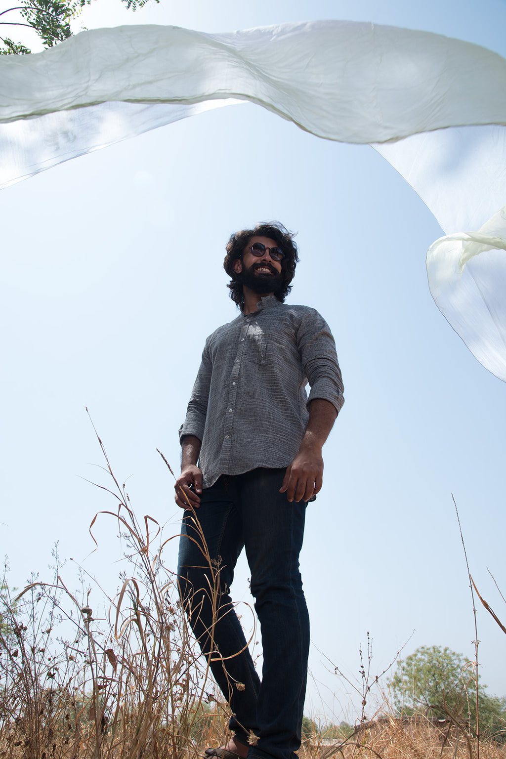 Azo free dye cotton shirts, Handcrafted khadi shirts for men