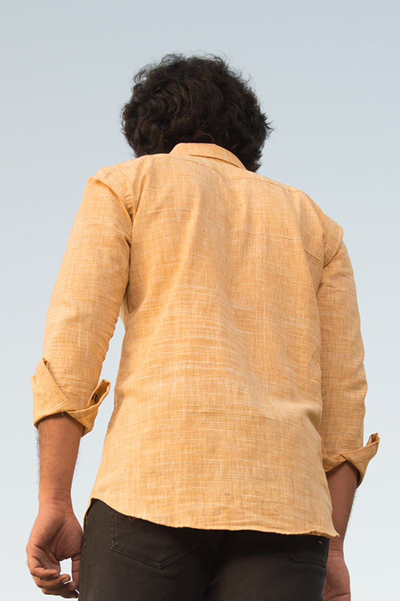 Handcrafted khadi shirts for men, Azo free dye cotton shirts