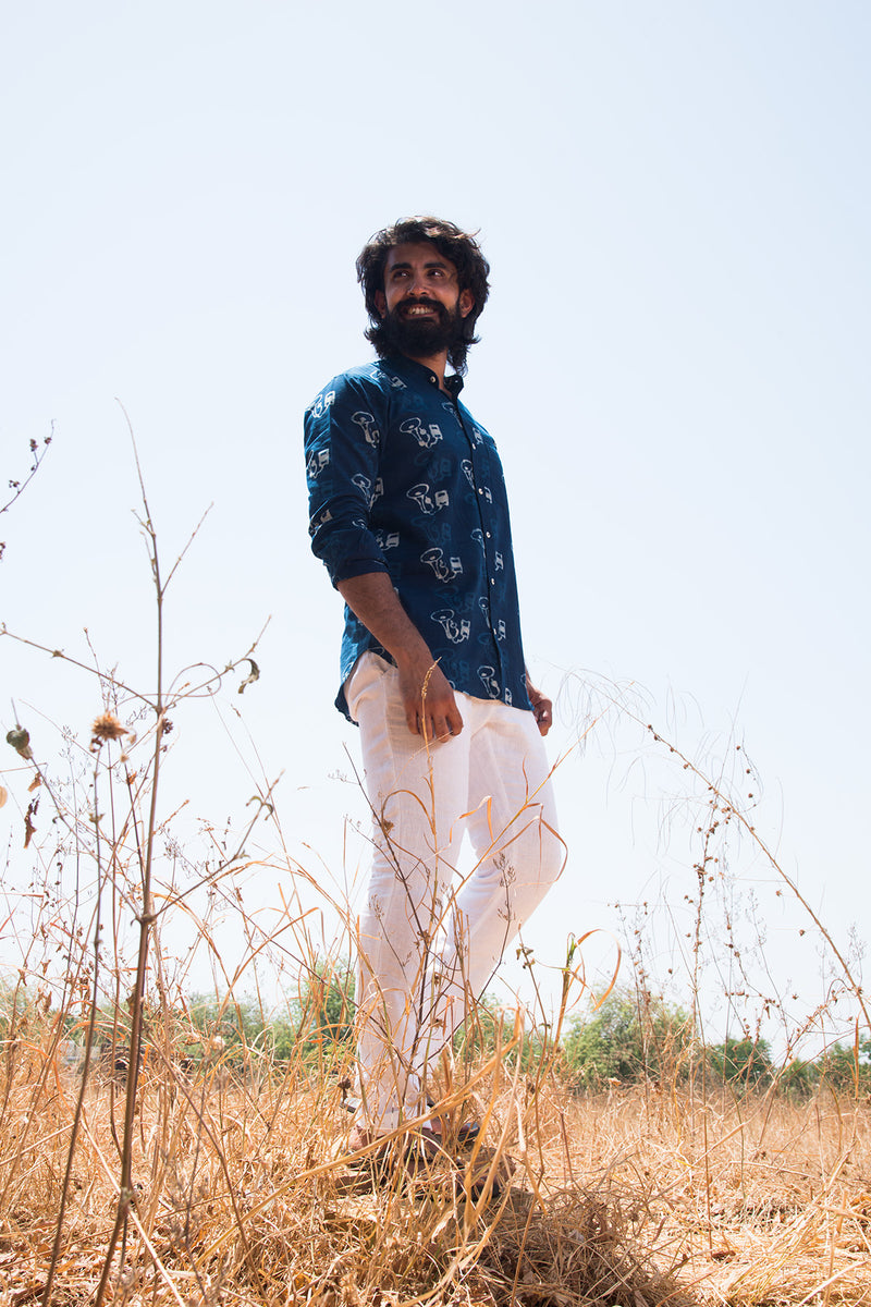 Cotton Printed Shirt, Designer shirt