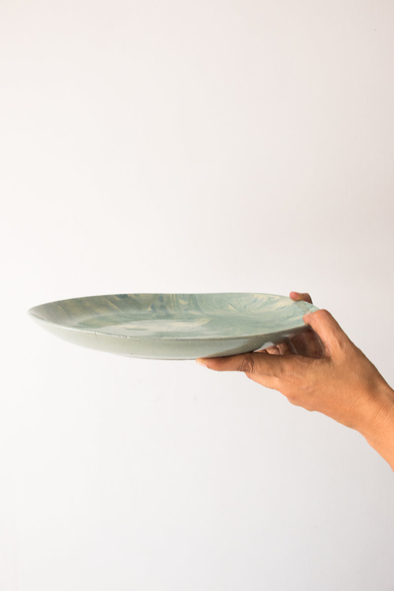Gorgeous Green Round Platter
