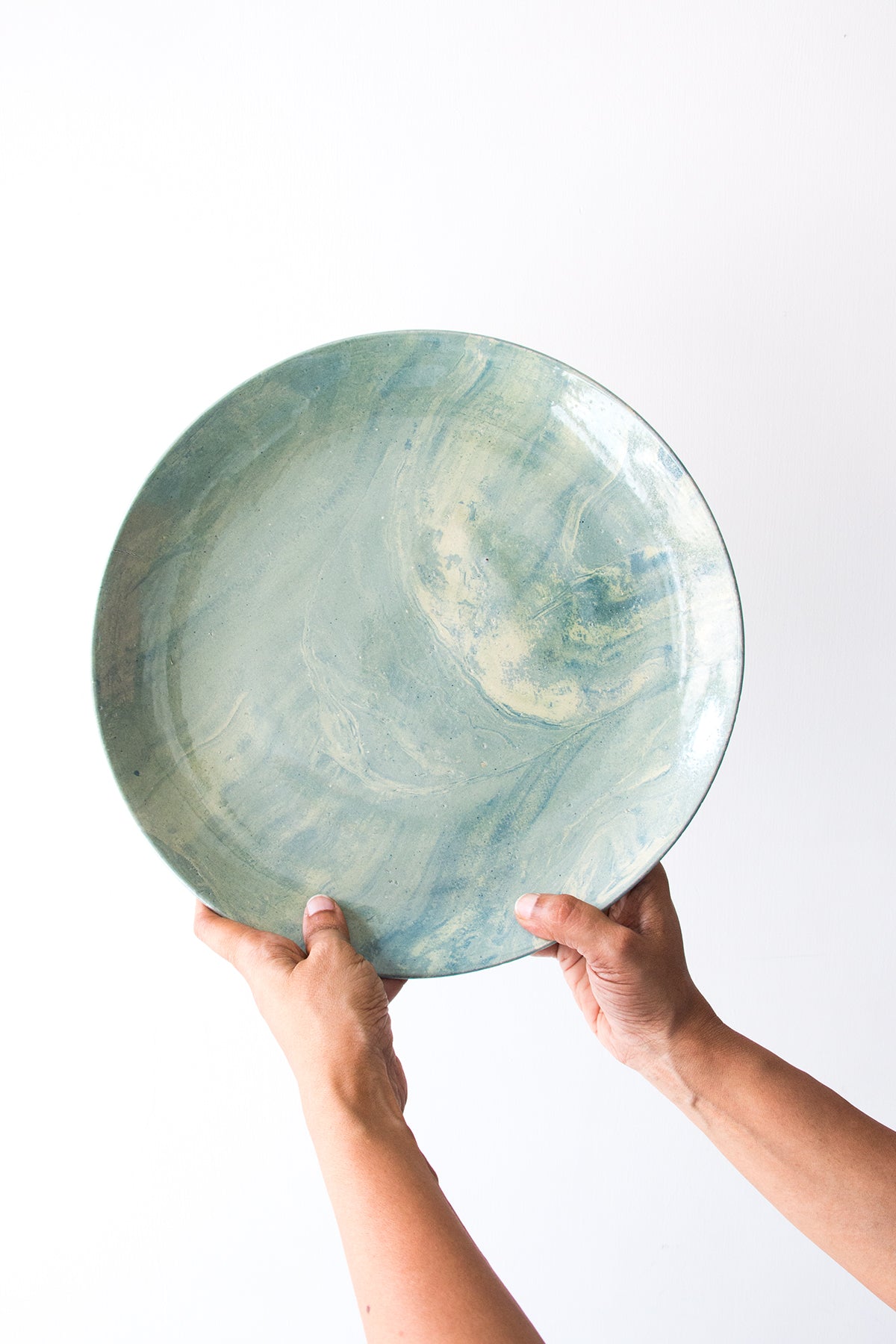 Gorgeous Green Round Platter