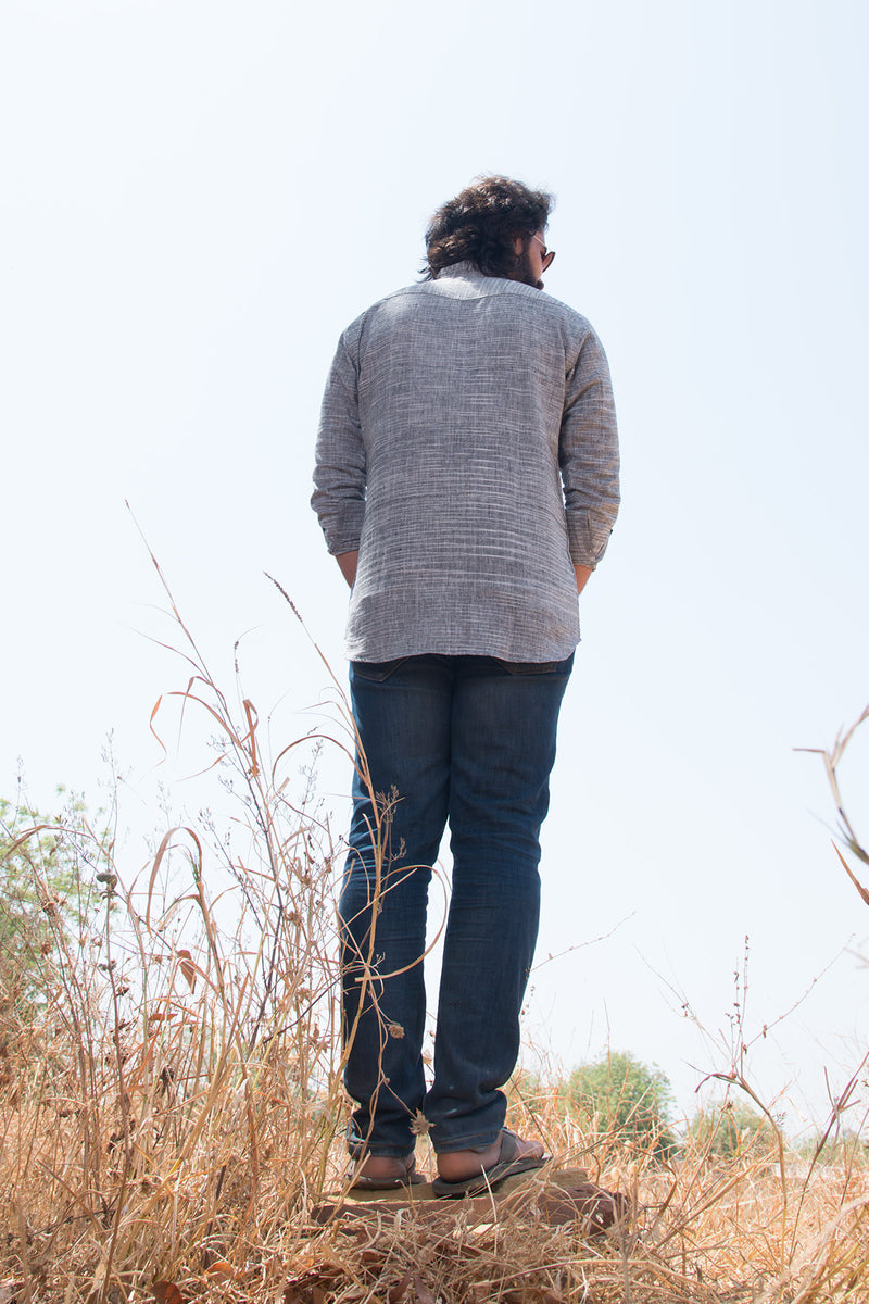 Azo free dye cotton shirts, Handcrafted khadi shirts for men